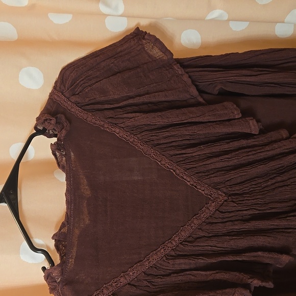 Jen's Pirate Booty Alta Blouse in Plum Sz S - Picture 5 of 7